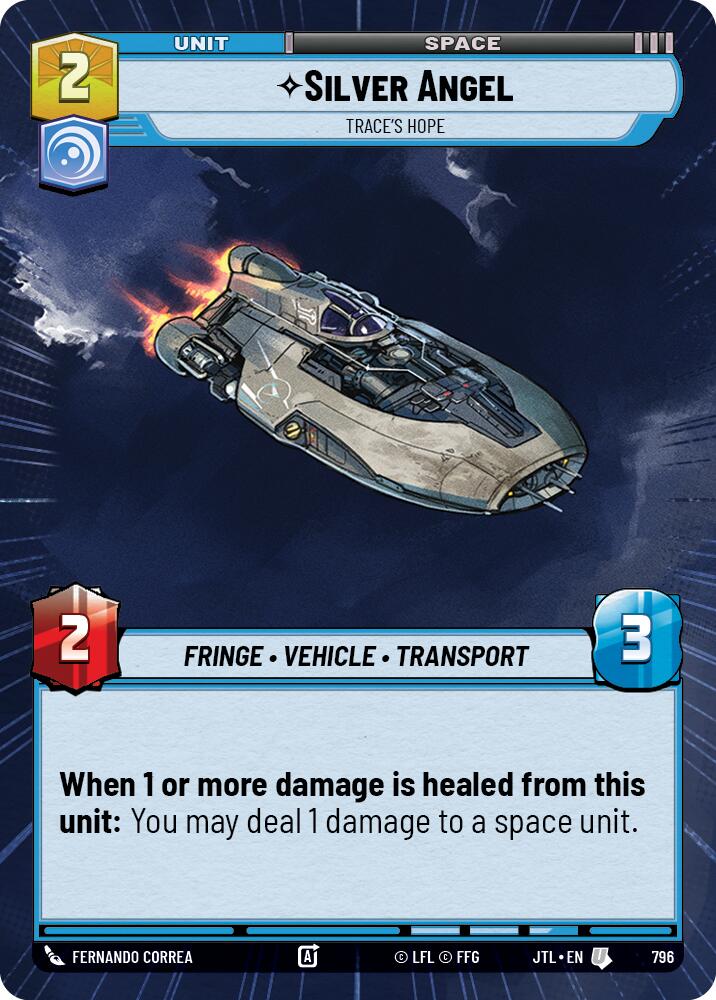 Silver Angel - Trace's Hope (796) (Hyperspace Foil) (796) [Jump to Lightspeed]
