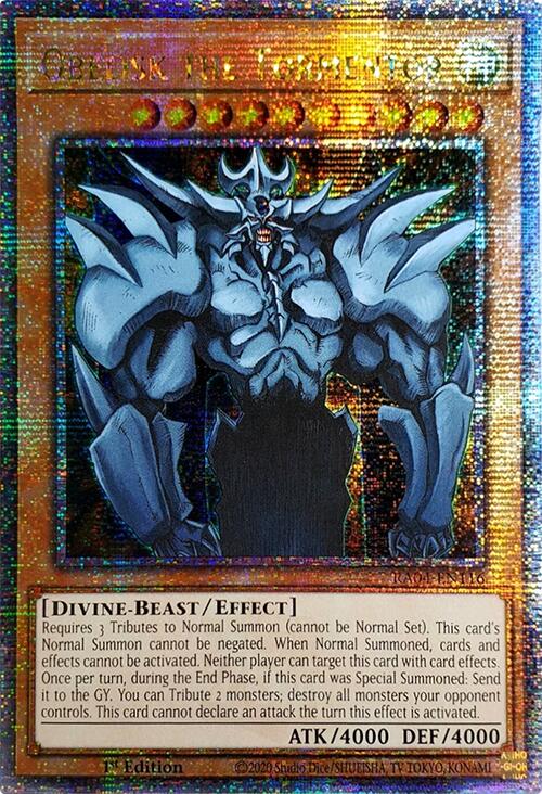 Obelisk the Tormentor [RA04-EN116] Quarter Century Secret Rare