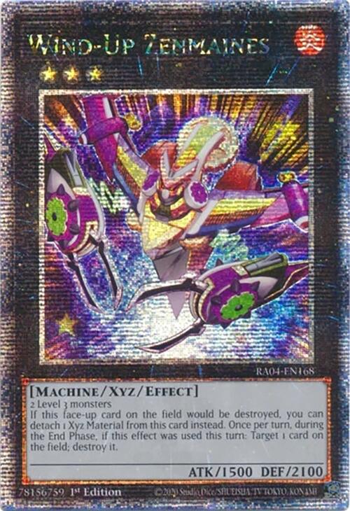 Wind-Up Zenmaines [RA04-EN168] Quarter Century Secret Rare
