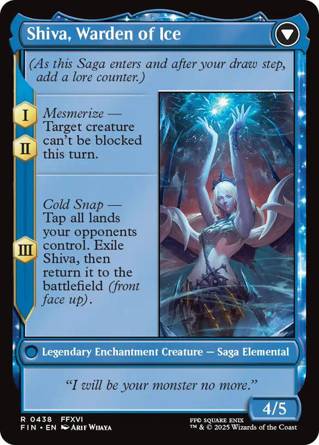 Jill, Shiva's Dominant // Shiva, Warden of Ice (Extended Art) [FINAL FANTASY]
