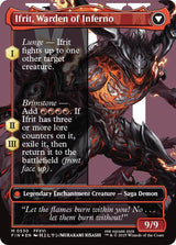 Clive, Ifrit's Dominant // Ifrit, Warden of Inferno (Borderless) (Surge Foil) [FINAL FANTASY]