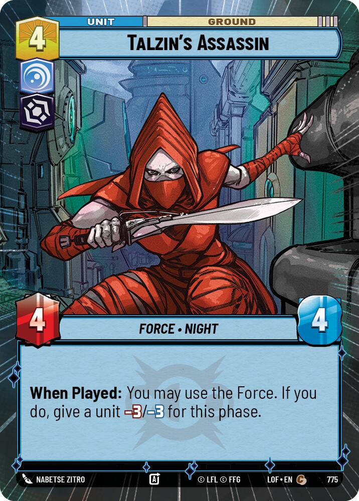 Talzin's Assassin (775) (Hyperspace Foil) (775) [Legends of the Force]