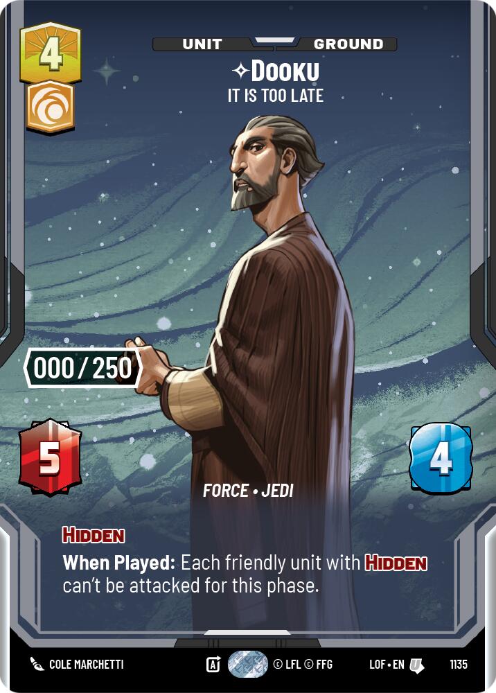 Dooku - It Is Too Late (1135) (Serialized) (1135) [Legends of the Force]