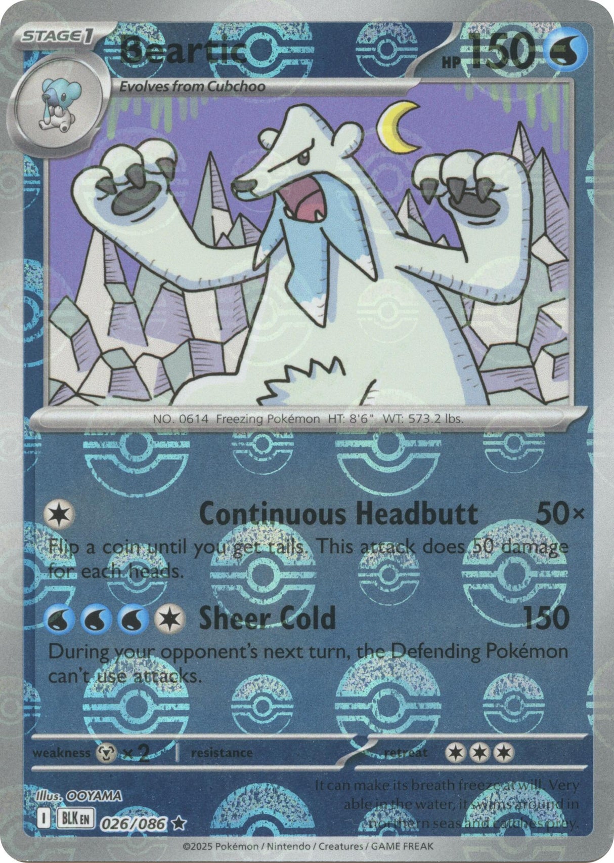 Beartic (026/086) (Poke Ball Pattern) [Scarlet & Violet: Black Bolt]