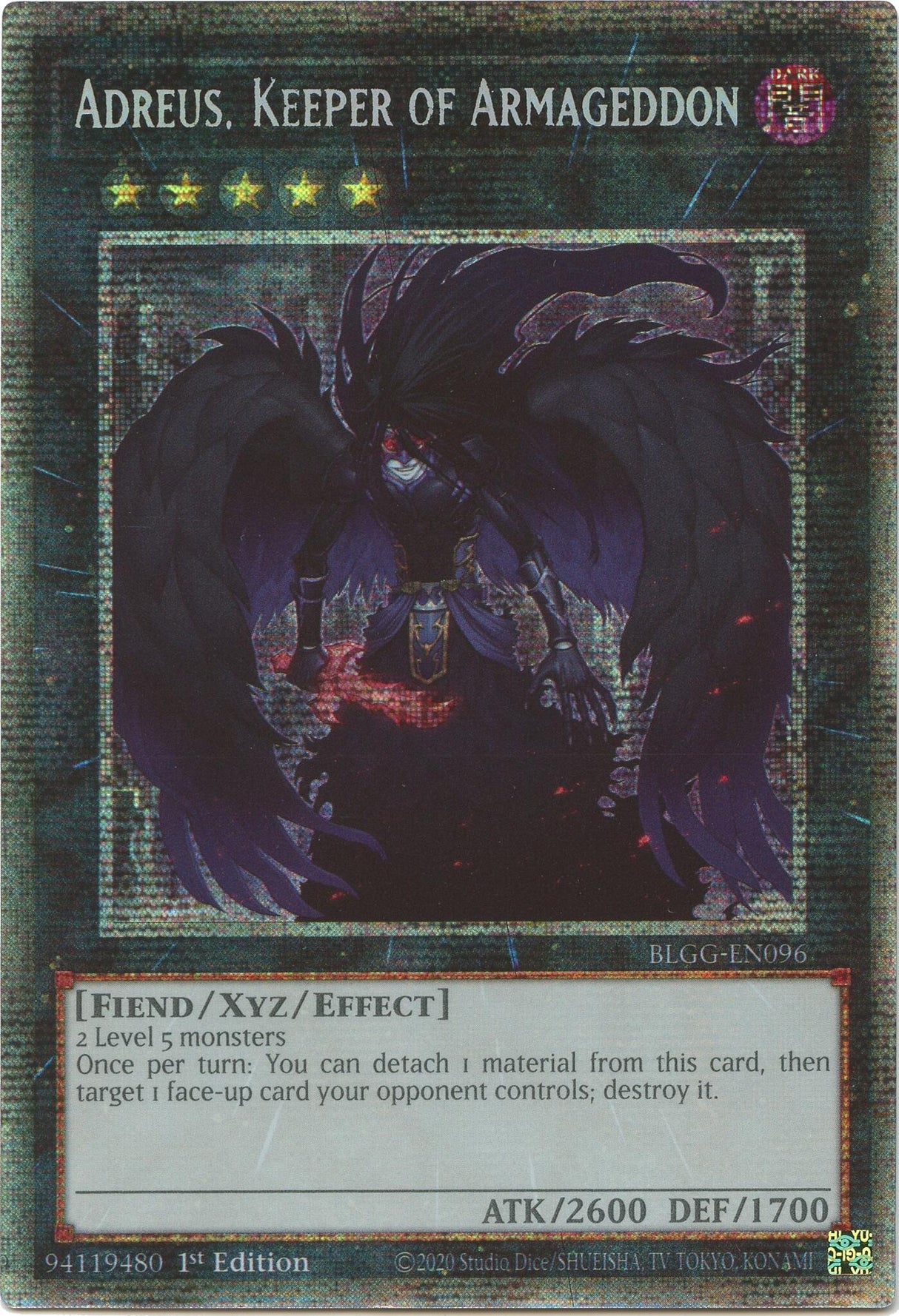 Adreus, Keeper of Armageddon (Starlight Rare) [BLGG-EN096] Starlight Rare