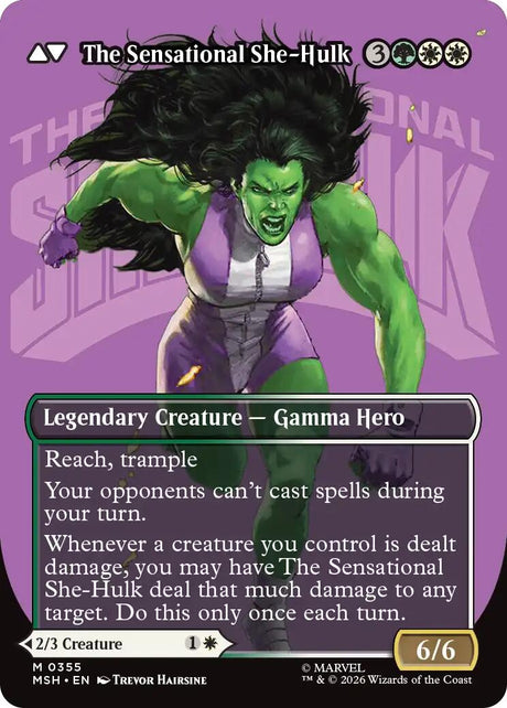 Jennifer Walters // The Sensational She-Hulk (Borderless) (0355) [Marvel Super Heroes]