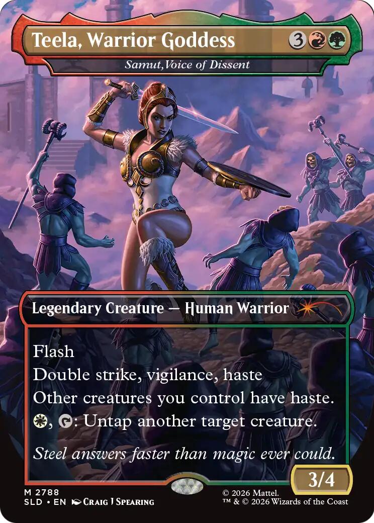 Teela, Warrior Goddess - Samut, Voice of Dissent [Secret Lair Drop Series]