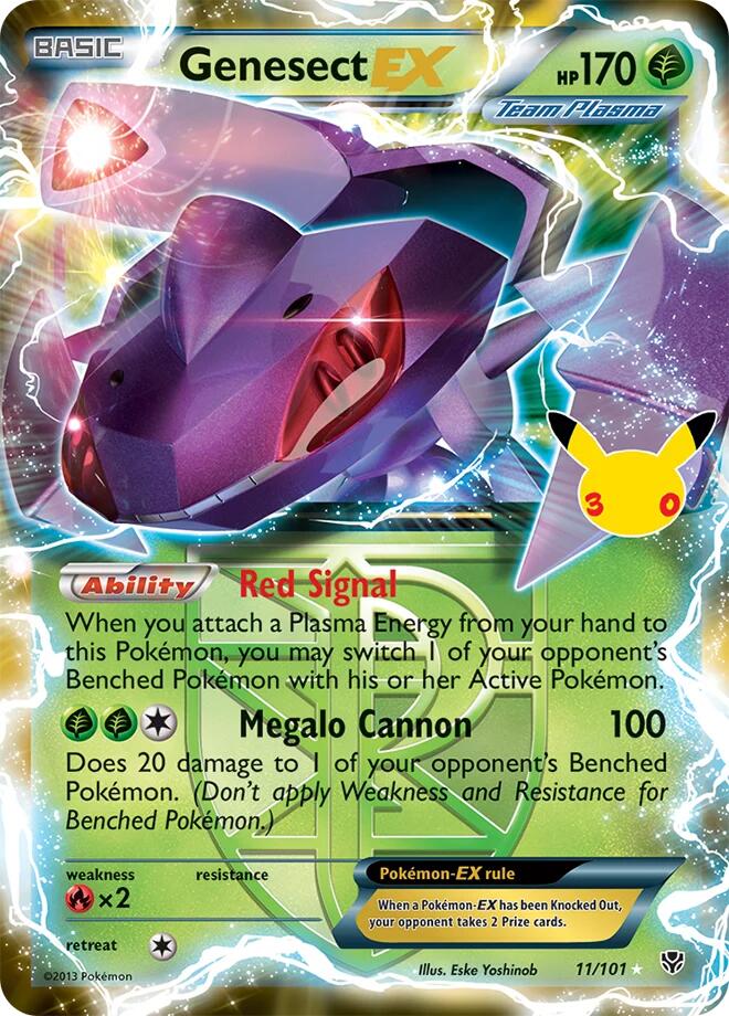 Genesect EX (11/101) (Team Plasma) [Mega Evolution: 30th Celebration Classic Collection]