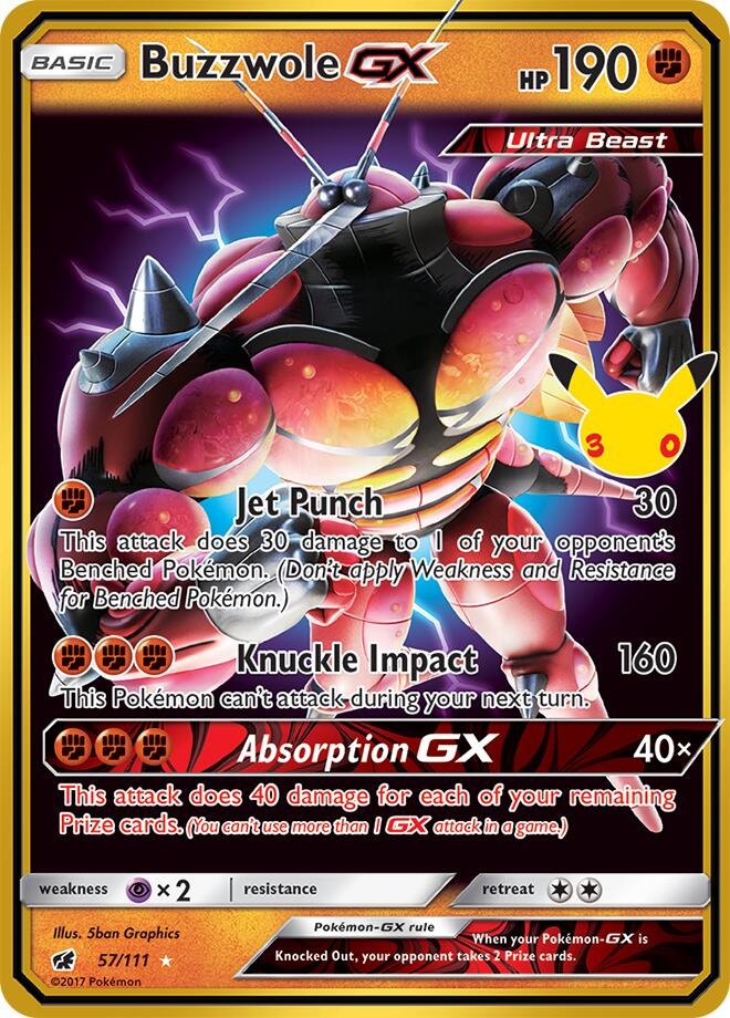 Buzzwole GX (57/111) [Mega Evolution: 30th Celebration Classic Collection]