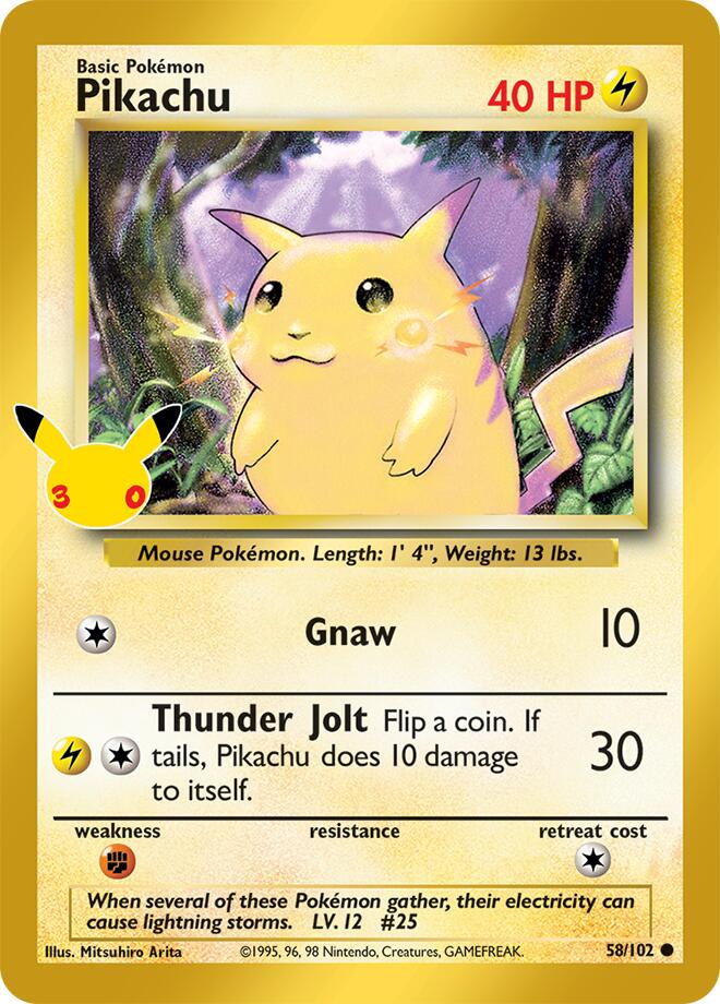 Pikachu (58/102) [Mega Evolution: 30th Celebration Classic Collection]