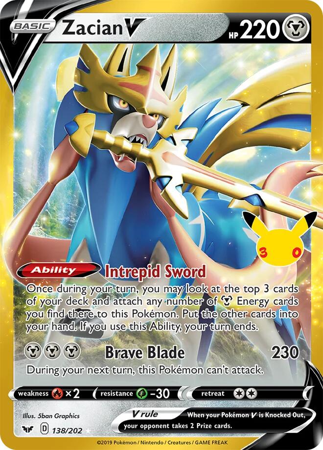 Zacian V (138/202) [Mega Evolution: 30th Celebration Classic Collection]