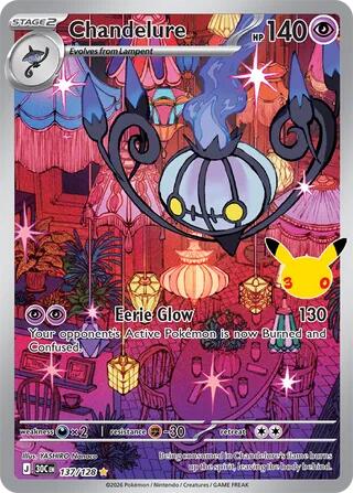 Chandelure (137/128) [Mega Evolution: 30th Celebration]