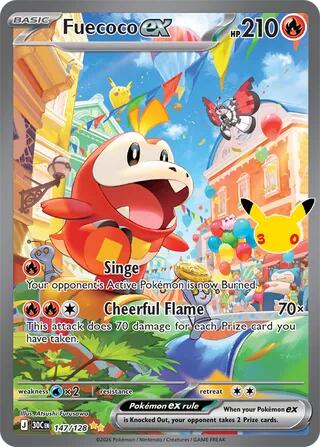 Fuecoco ex (147/128) [Mega Evolution: 30th Celebration]
