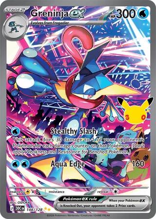 Greninja ex (148/128) [Mega Evolution: 30th Celebration]