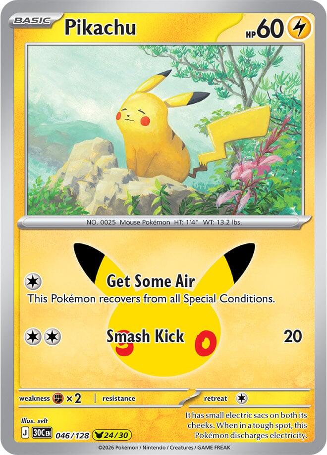 Pikachu (046/128) [Mega Evolution: 30th Celebration]
