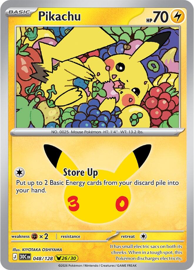 Pikachu (048/128) [Mega Evolution: 30th Celebration]