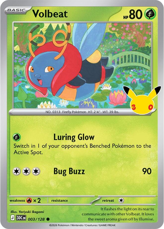 Volbeat (003/128) [Mega Evolution: 30th Celebration]