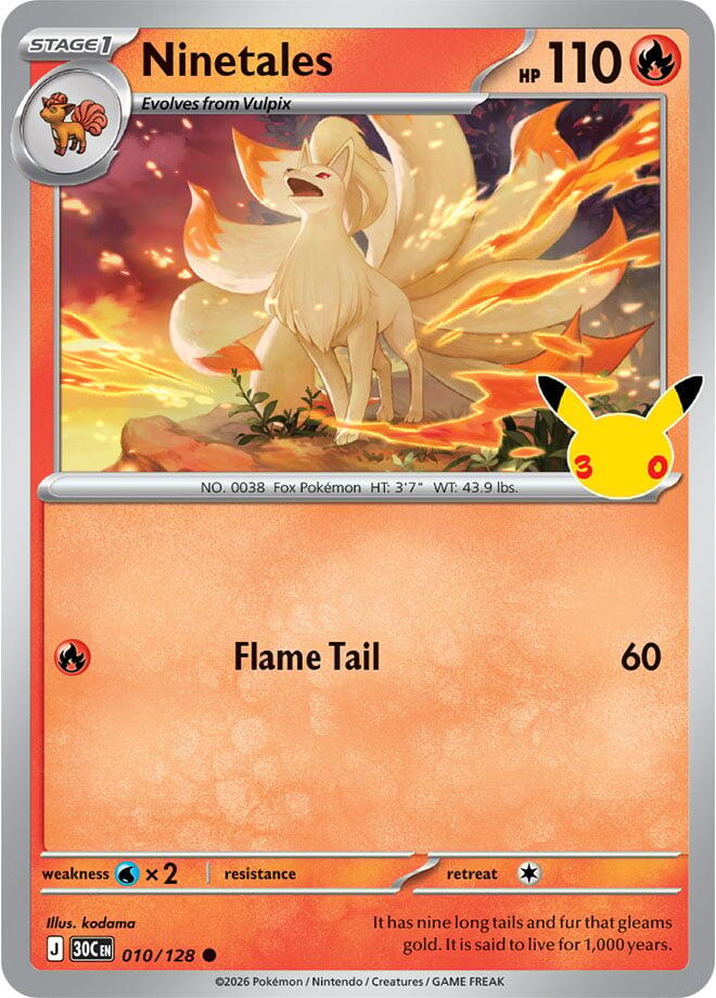 Ninetales (010/128) [Mega Evolution: 30th Celebration]