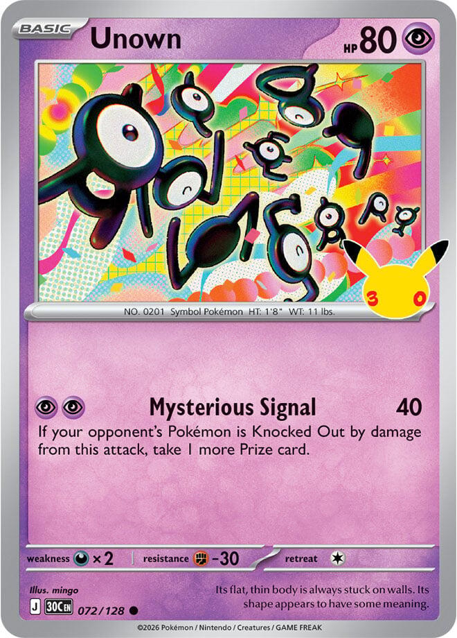 Unown (072/128) [Mega Evolution: 30th Celebration]