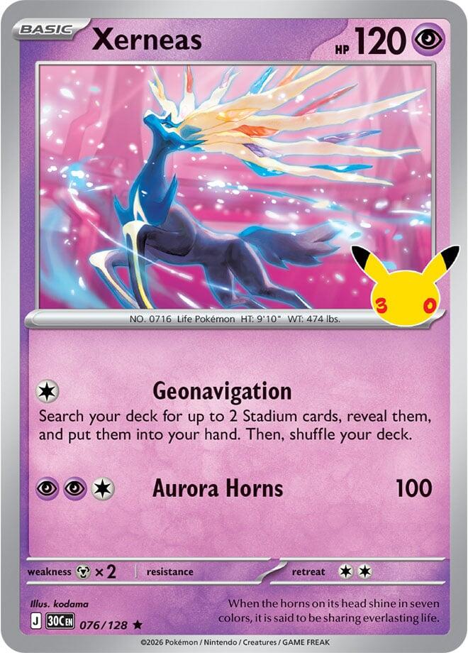 Xerneas (076/128) [Mega Evolution: 30th Celebration]