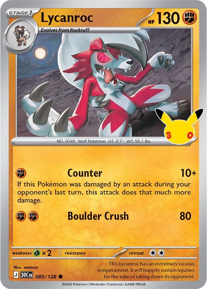 Lycanroc (085/128) [Mega Evolution: 30th Celebration]