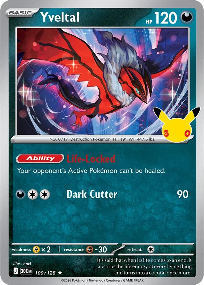 Yveltal (100/128) [Mega Evolution: 30th Celebration]