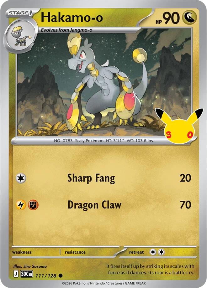 Hakamo-o (111/128) [Mega Evolution: 30th Celebration]