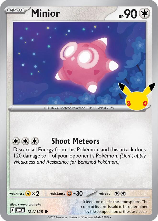 Minior (124/128) [Mega Evolution: 30th Celebration]