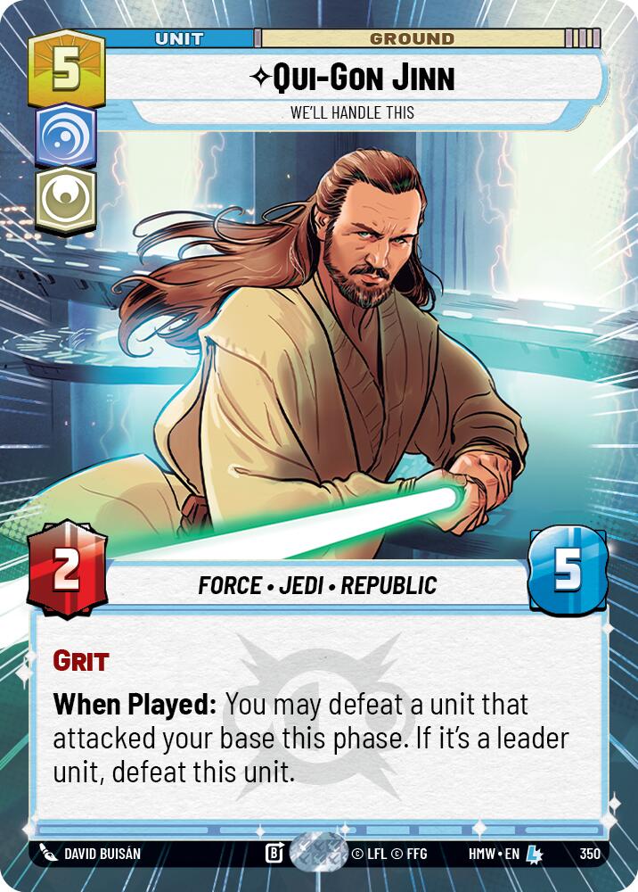 Qui-Gon Jinn - We'll Handle This (350) (Hyperspace) (350) [Homeworlds]