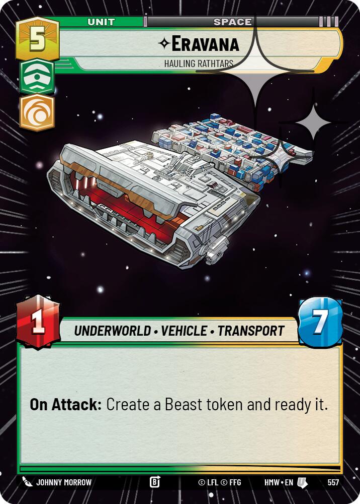 Eravana - Hauling Rathtars (557) (Hyperspace Foil) (557) [Homeworlds]