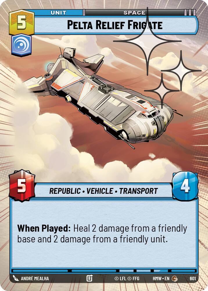 Pelta Relief Frigate (601) (Hyperspace Foil) (601) [Homeworlds]