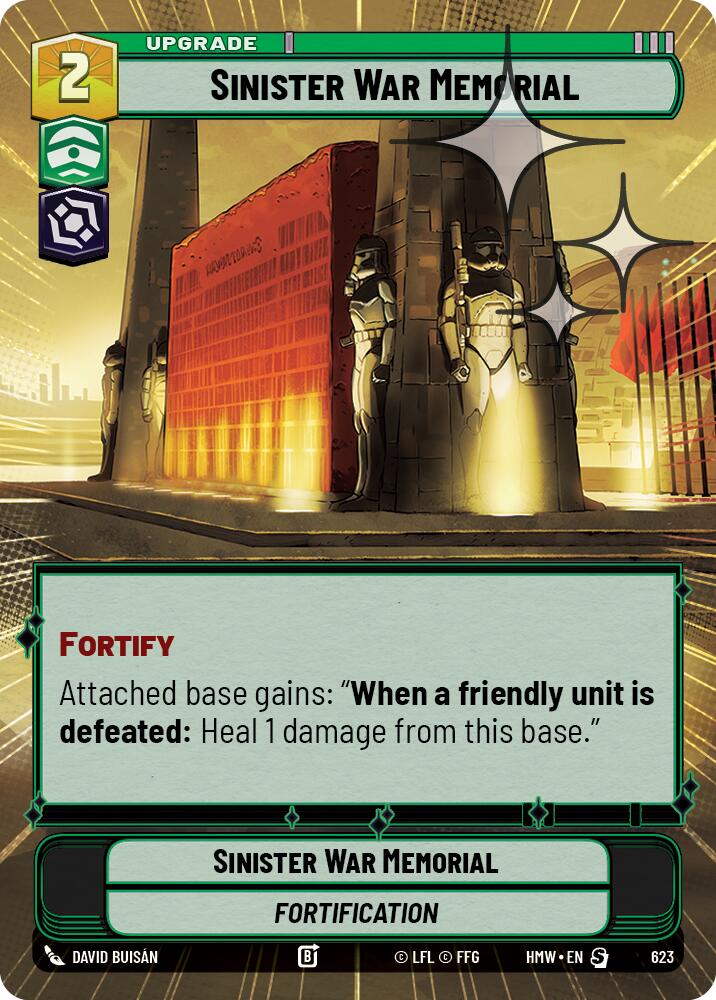 Sinister War Memorial (623) (Hyperspace Foil) (623) [Homeworlds]