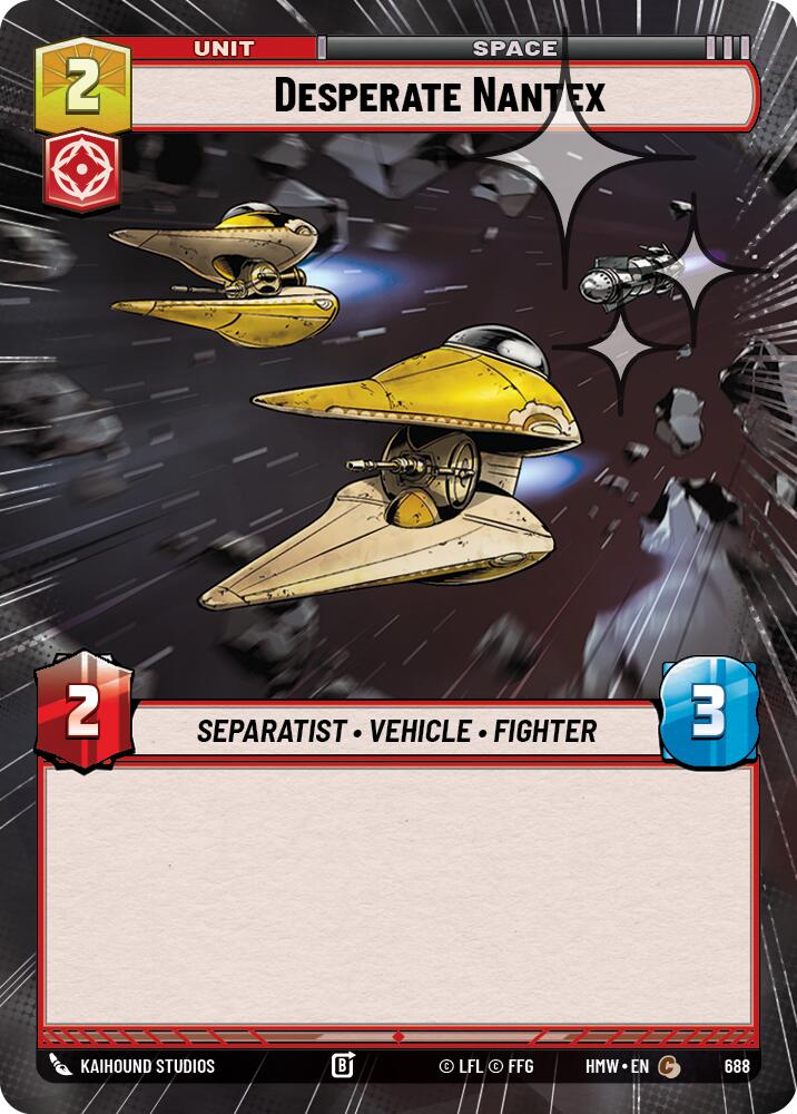 Desperate Nantex (688) (Hyperspace Foil) (688) [Homeworlds]