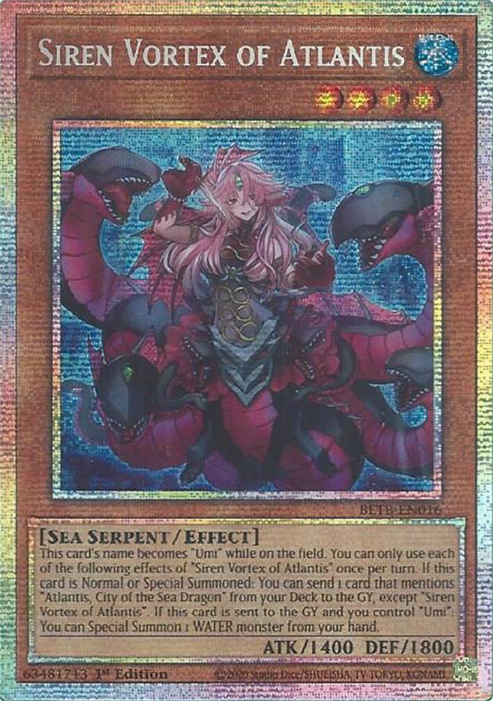 Siren Vortex of Atlantis (Starlight Rare) [BETB-EN016] Starlight Rare