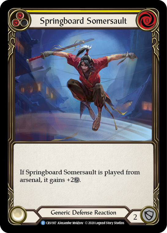 Springboard Somersault [CRU187] (Crucible of War)  1st Edition Rainbow Foil