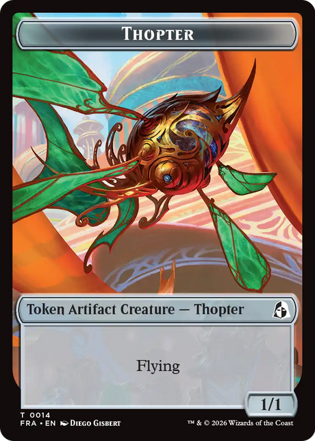 Heartwood // Thopter Double-Sided Token [Reality Fracture Tokens]