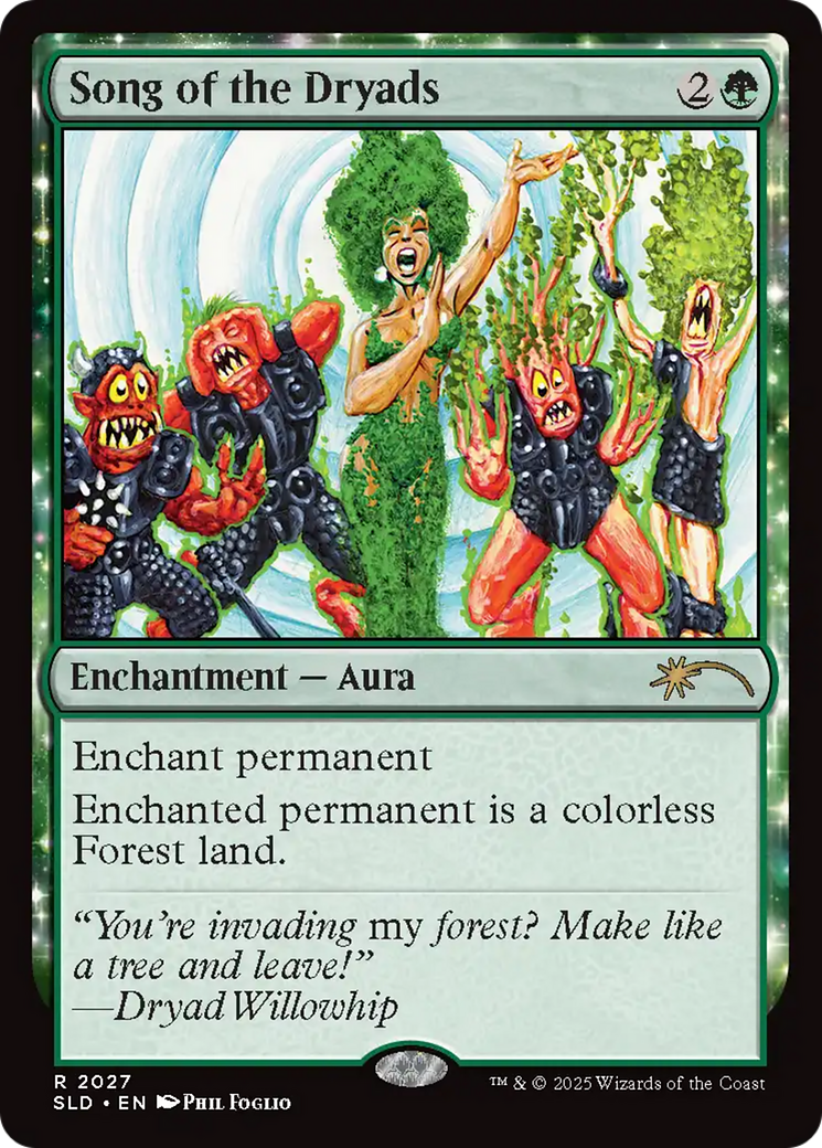 Song of the Dryads (2027) (Rainbow Foil) [Secret Lair Drop Series]