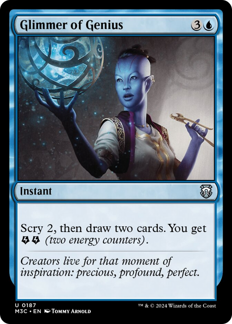 Glimmer of Genius (Ripple Foil) [Modern Horizons 3 Commander]