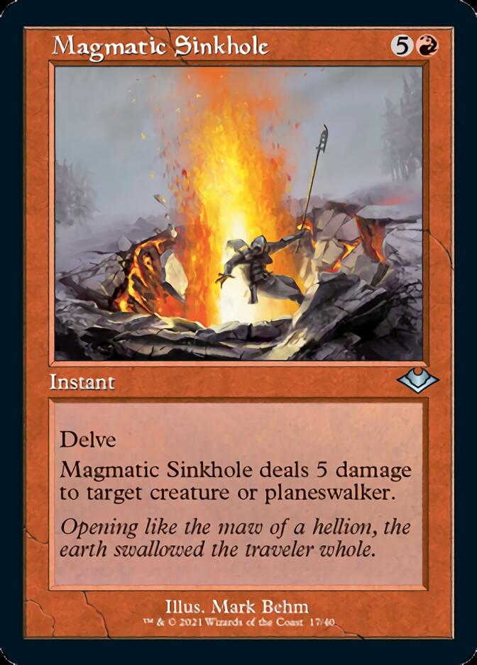 Magmatic Sinkhole (Retro Foil Etched) [Modern Horizons]