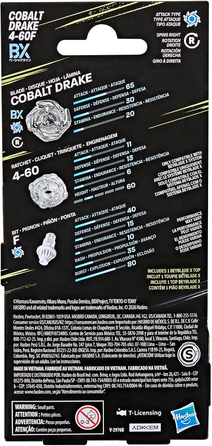 Beyblade X Cobalt Drake 4-60F Booster Pack
