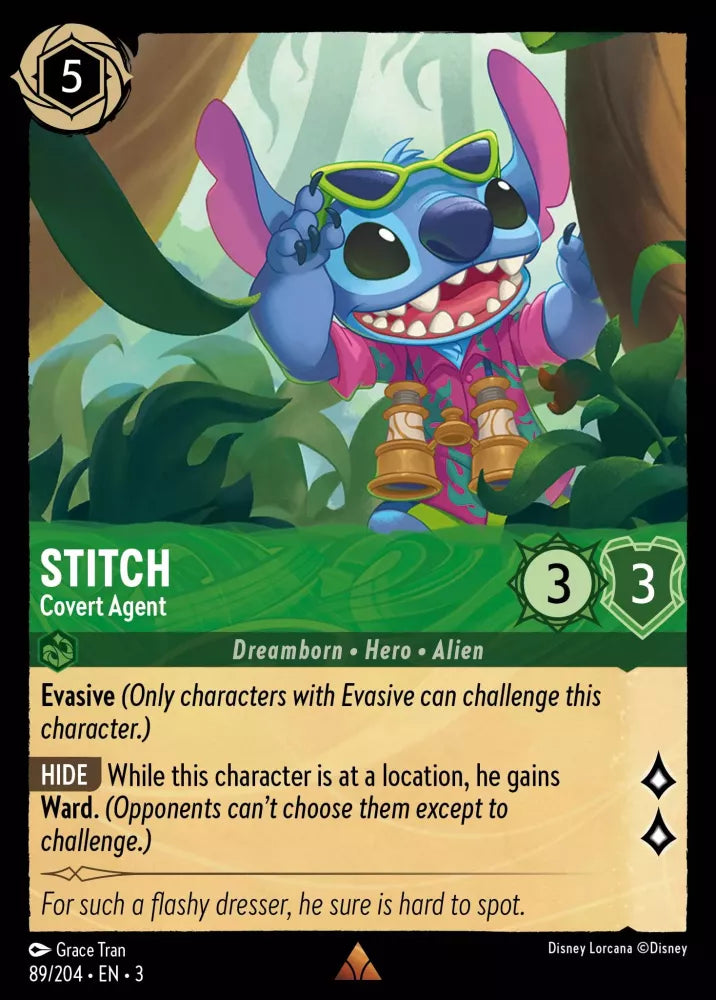 Stitch - Covert Agent (89/204) -  Into the Inklands