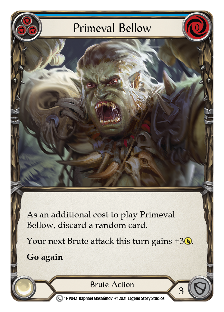 Primeval Bellow (Blue) [1HP042] (History Pack 1)
