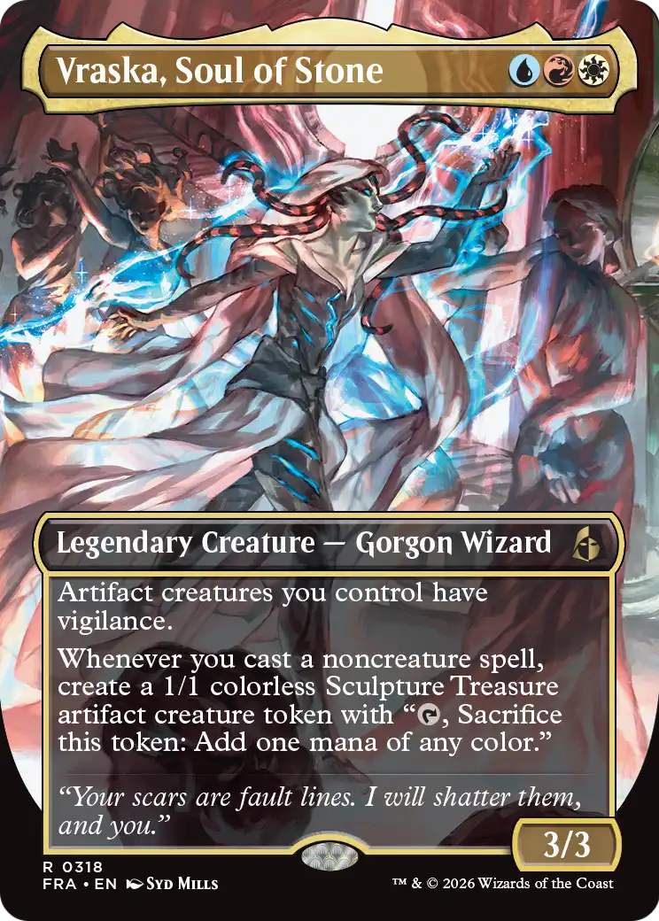 Vraska, Soul of Stone (Borderless) [Reality Fracture]