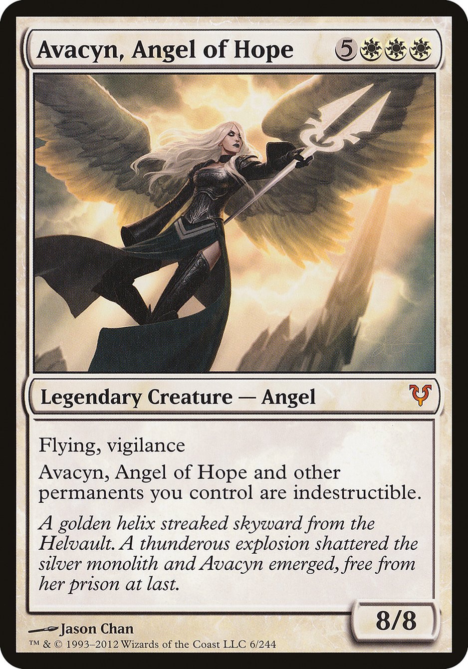 Avacyn, Angel of Hope (Oversized) [Open the Helvault]