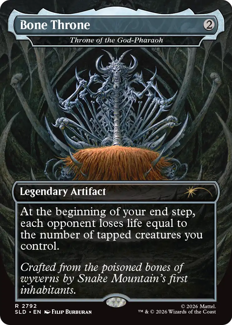 Bone Throne - Throne of the God-Pharaoh [Secret Lair Drop Series]