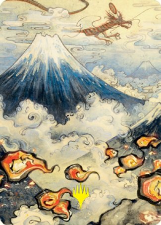 Mountain Art Card (Gold-Stamped Signature) [Kamigawa: Neon Dynasty Art Series]