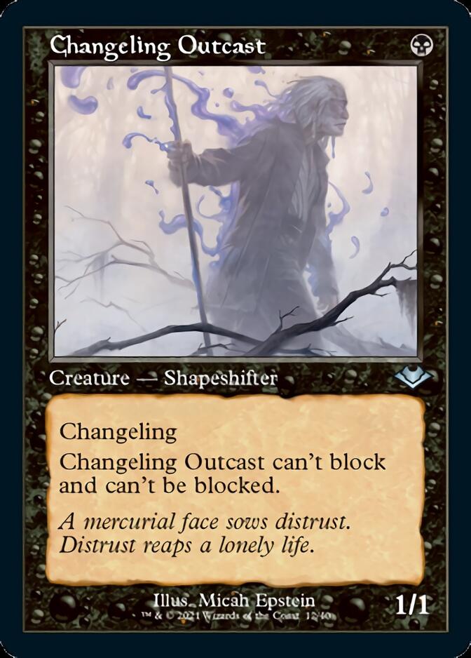 Changeling Outcast (Retro Foil Etched) [Modern Horizons]