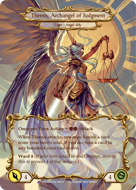 Themis, Archangel of Judgment // Figment of Judgment - Marvel - Dusk Till Dawn (Cold Foil)