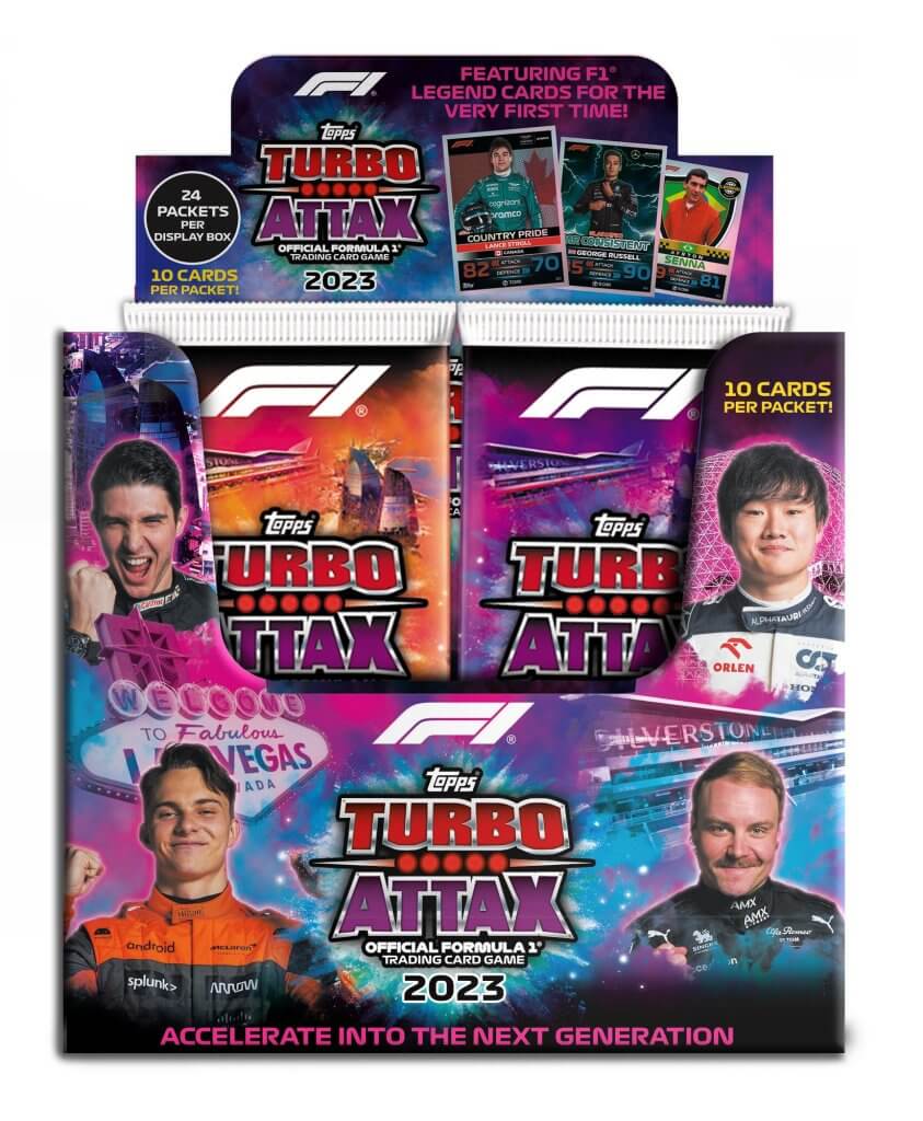 TURBO ATTAX Formula 1 2023 Trading Cards Booster Pack