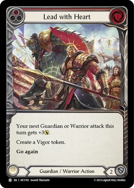 Lead with Heart - Red - Heavy Hitters (Rainbow Foil)